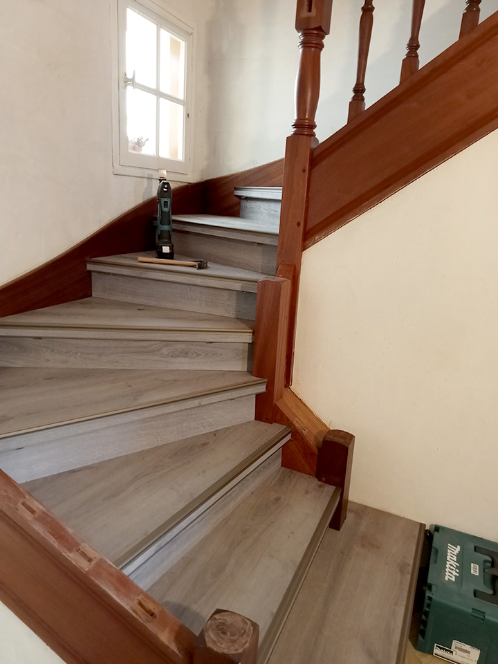 MAYTOP ISO56, spécialiste de la rénovation d'escalier intérieur, et de la sécurisation d'un escalier