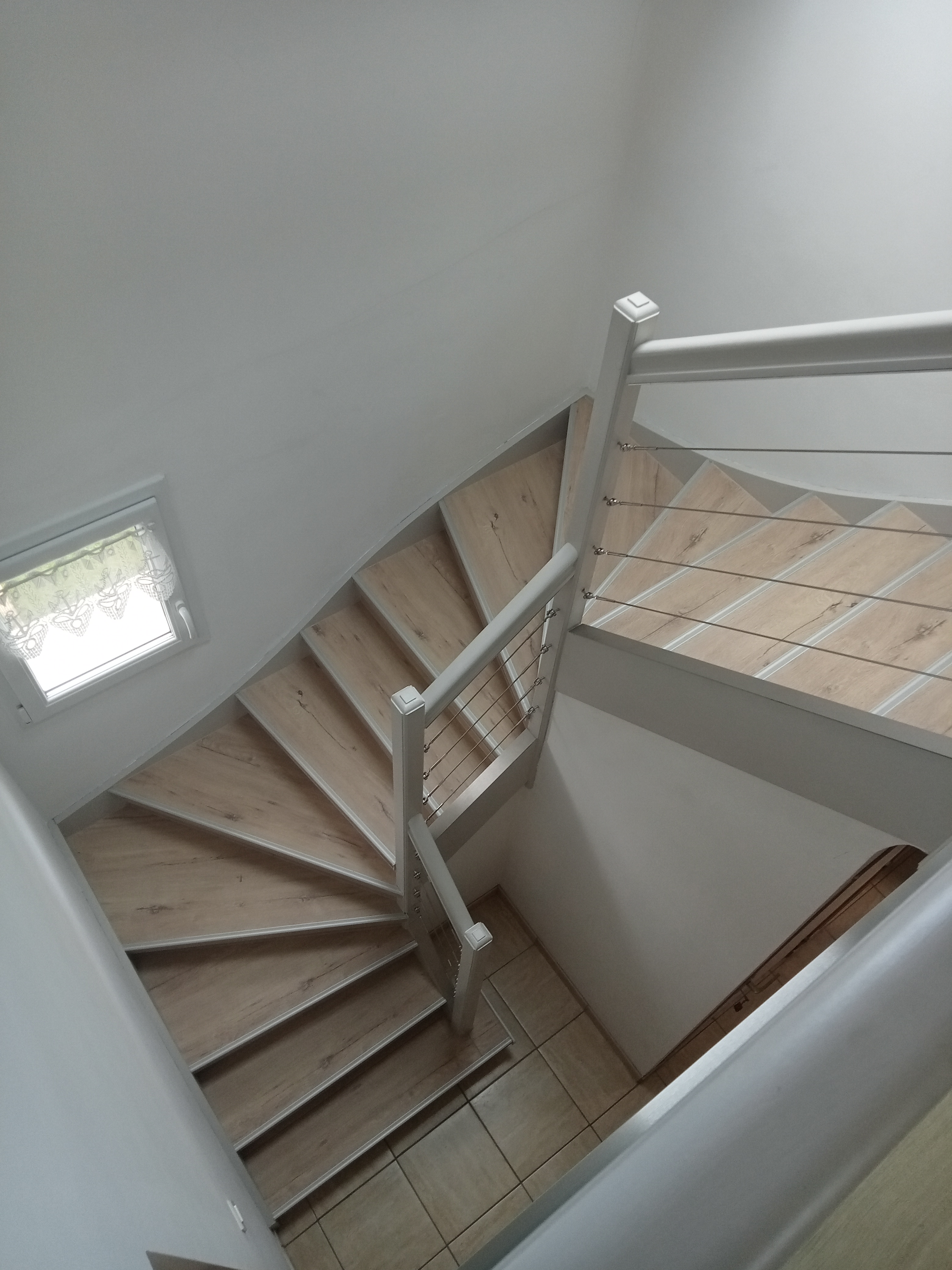 Rénovation escalier avec modernisation rampe